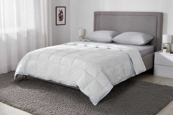 Blanket DELUNA Puro hydrocotton Down/feather, All-season 200x220 cm, Euro