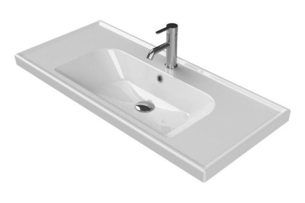 Washbasin Lorenzo 80 10.220.00800.001 Wall-hung, 100x17.5x45 cm