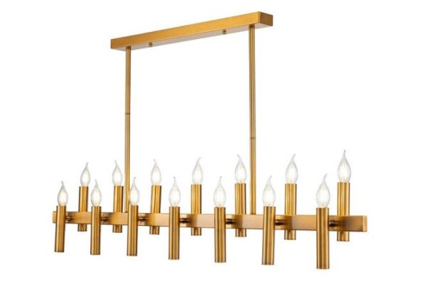 Chandelier on a rod STILFORT Leonardo 56 sq.m., 120x95x12 cm, E14