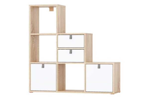 Wall rack Bricks 6 sections with drawers and doors