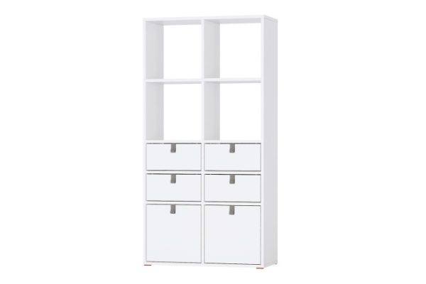 Bricks rack 8 sections with drawers and doors