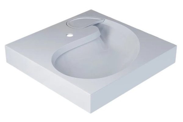 Bathroom sink Comforty 291021038 Wall-hung, 60x11x60 cm