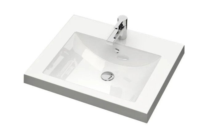 Semi-recessed sink Eva 4548340001 Semi-recessed, 49.7x12.3x35 cm