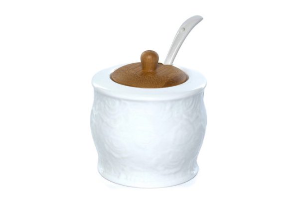 Sugar bowl with spoon Rose 320 ml