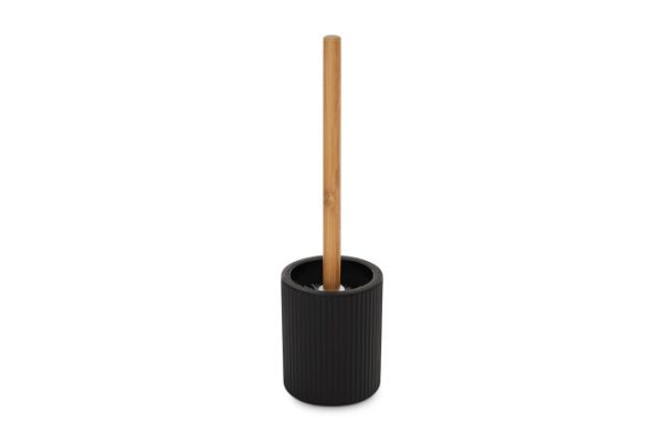 zn62b8rs8xqet9up3326au34zkc4ikiq.jpg Toilet brush in stand EVIO Bamboo 10x38x10 cm, Plastic