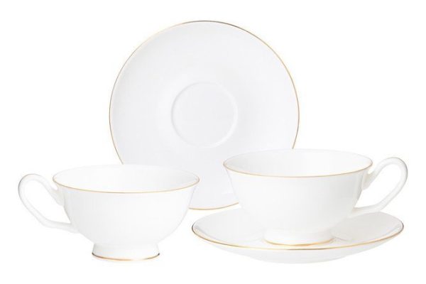 Tea set Lefard Classic 2 persons, 4 pcs., Porcelain