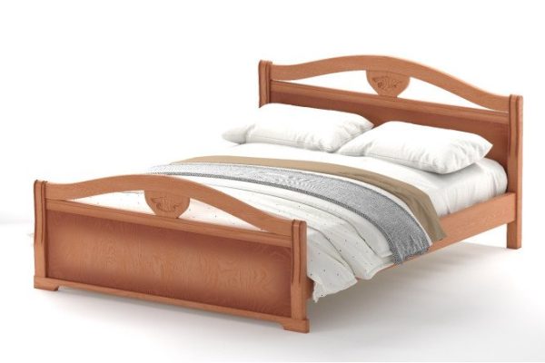 Bed with high footboard XV MT color alder 120x200 cm