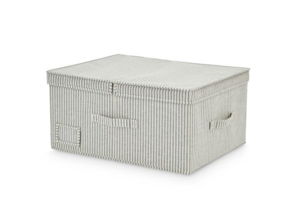 Box with lid Hall Stripe for storing things 50x23.6x38.8 cm