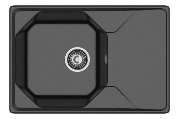 Inset sink with drainer GRANFEST Unique GF-U-740L 74x50x20 cm