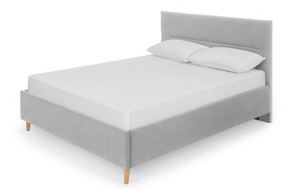 Bed with lifting mechanism Telma color light gray 140x200 cm