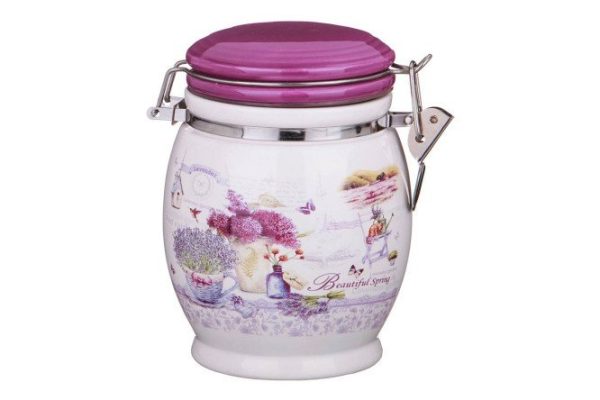 Jar Lavender Spring 11.5x15x11.5 cm, 750 ml