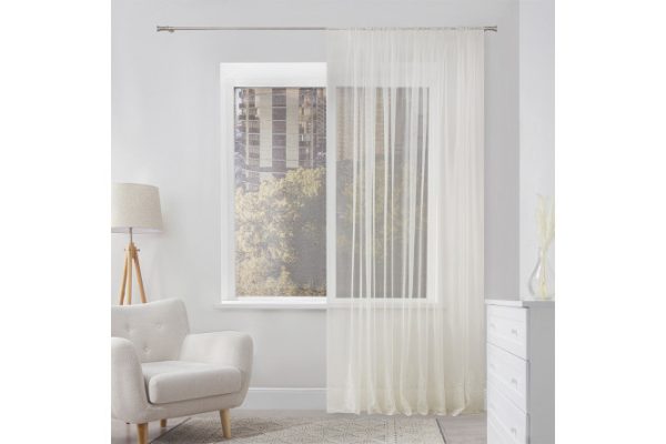 ESTUDI BLANCO Tendril tulle 300x280 cm, 1 piece, cream color