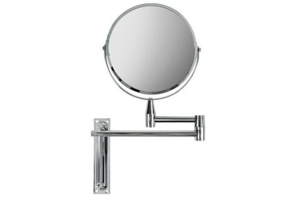 Double-sided mirror with magnification Wall-mounted, 17x17x1 cm